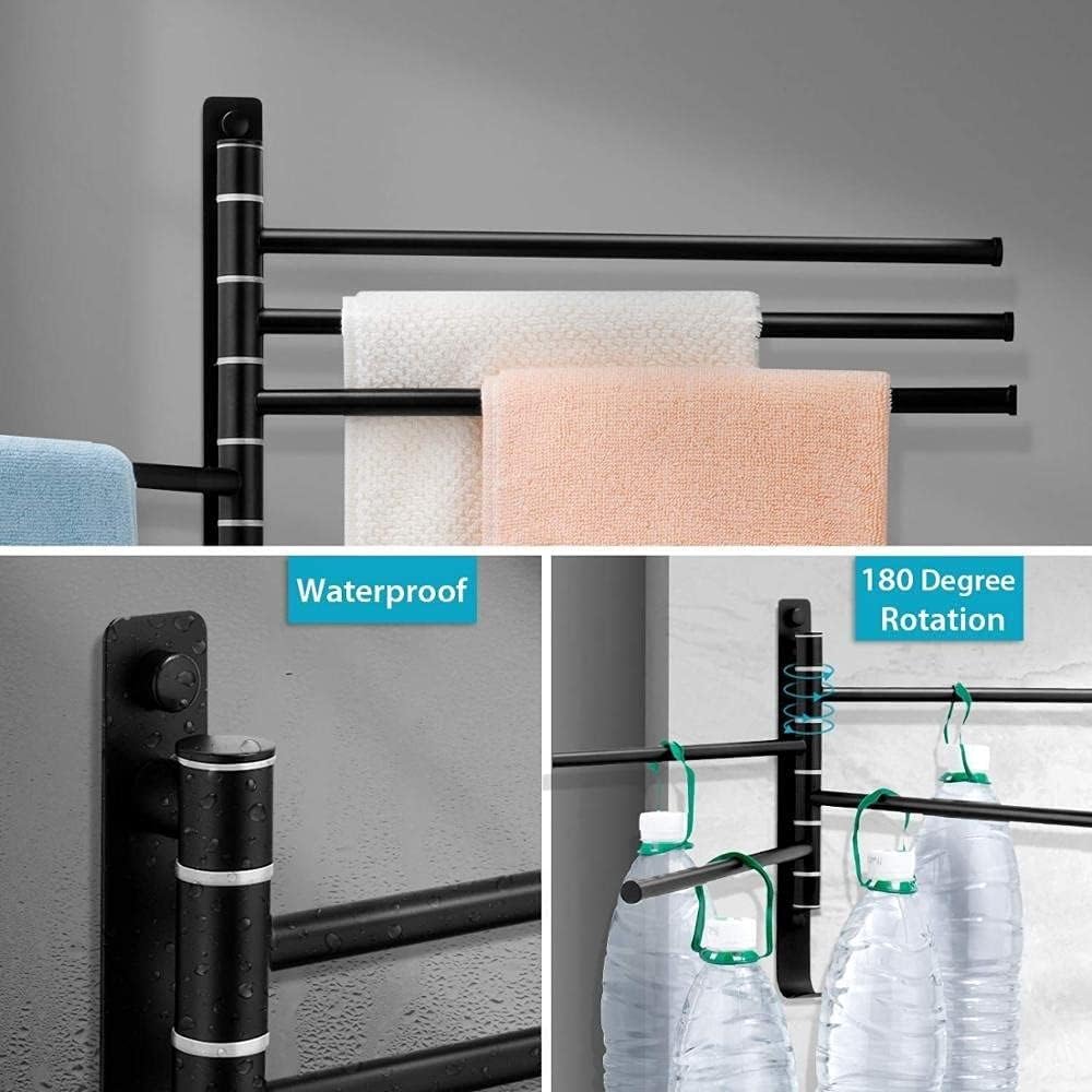 Modern Black Towel Rail for Bathroom