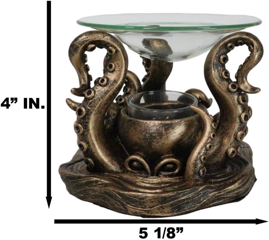 Ebros Nautical Kraken Octopus Candle Holder