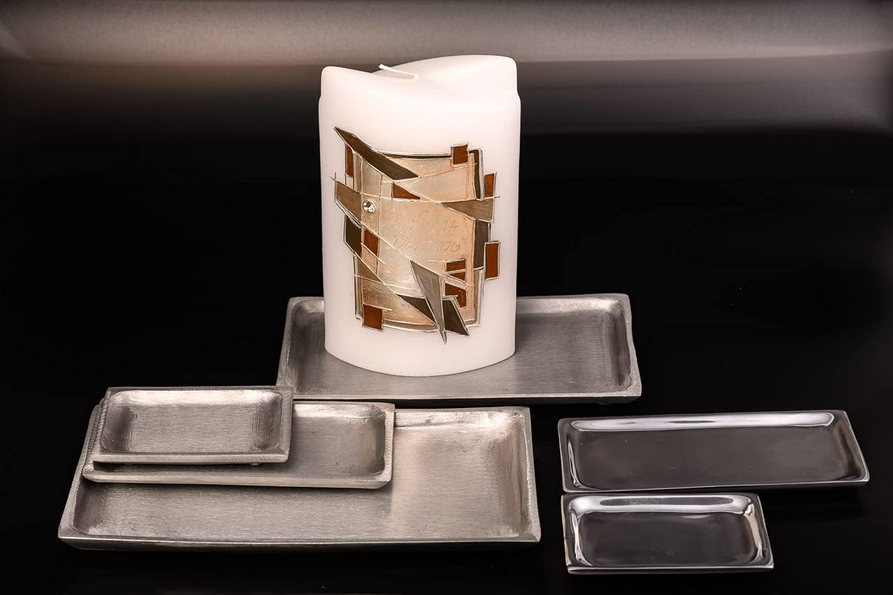 NKlaus-Elegant Candle Plate 10x7cm