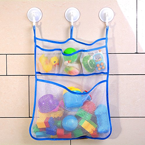 Large Size Bath Toy Organizer with 3 Suction Cups