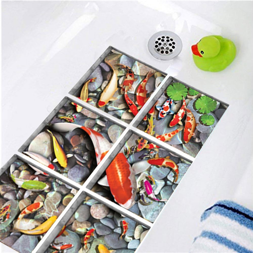 Non-Slip Bathtub Stickers for Adults and Kids 59x59 inch x6pcs