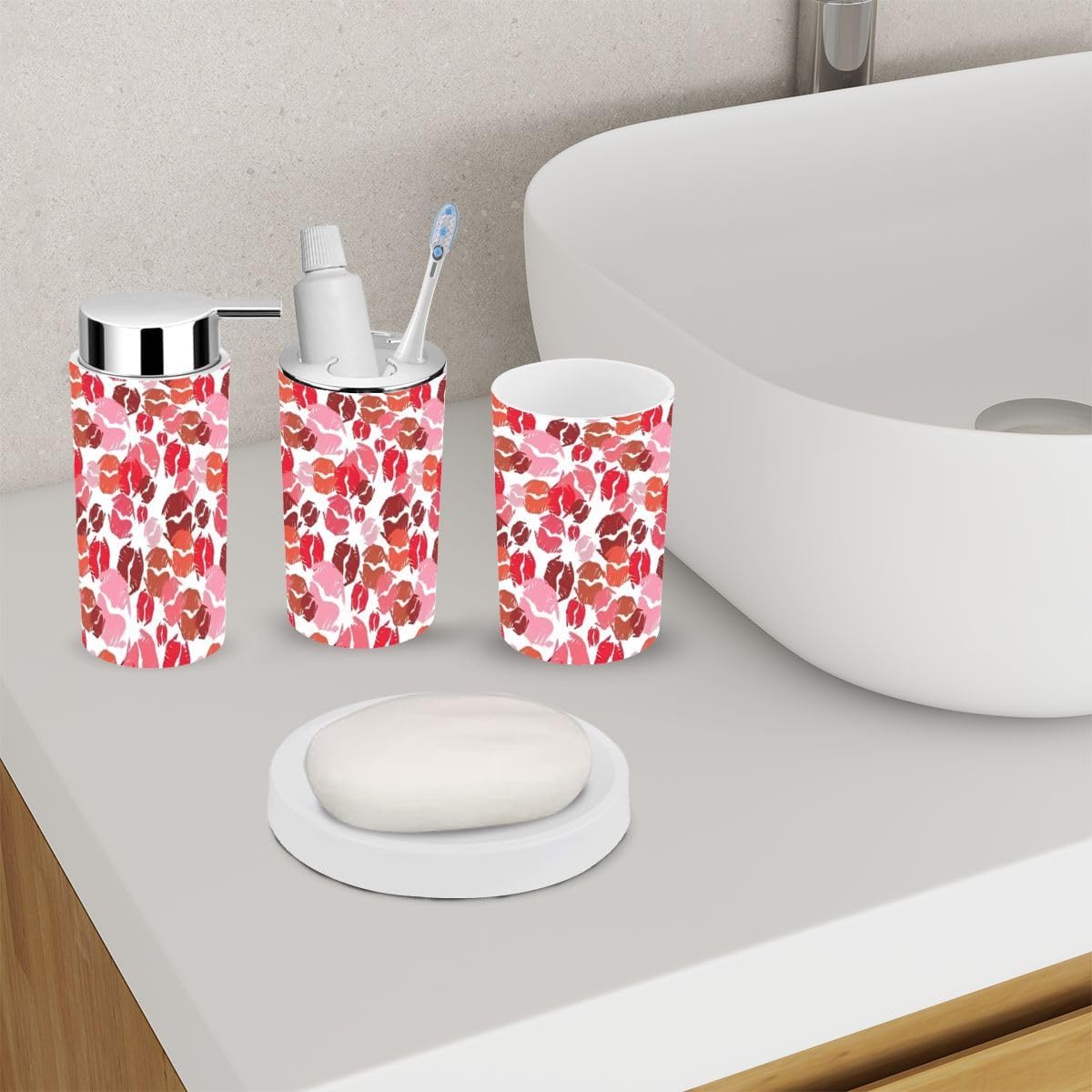 Bath Time FunXNGJEMVWXOBathroom Accessory Set 6 Piece
