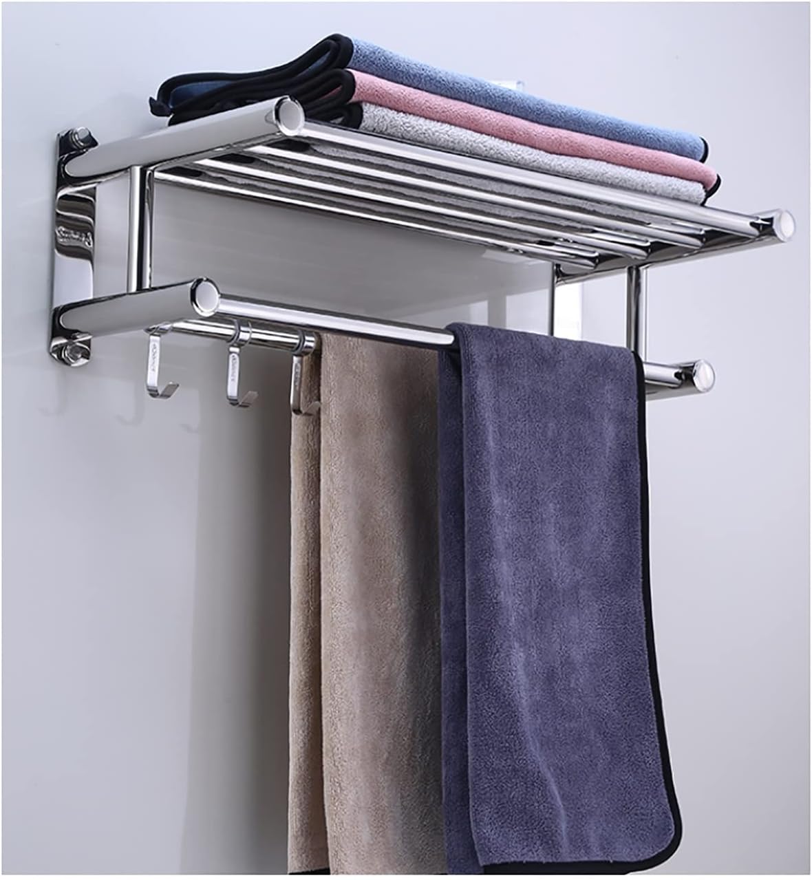 Premium Stainless Steel Towel Rack with Modern Design for Bathroom Kitchen Use