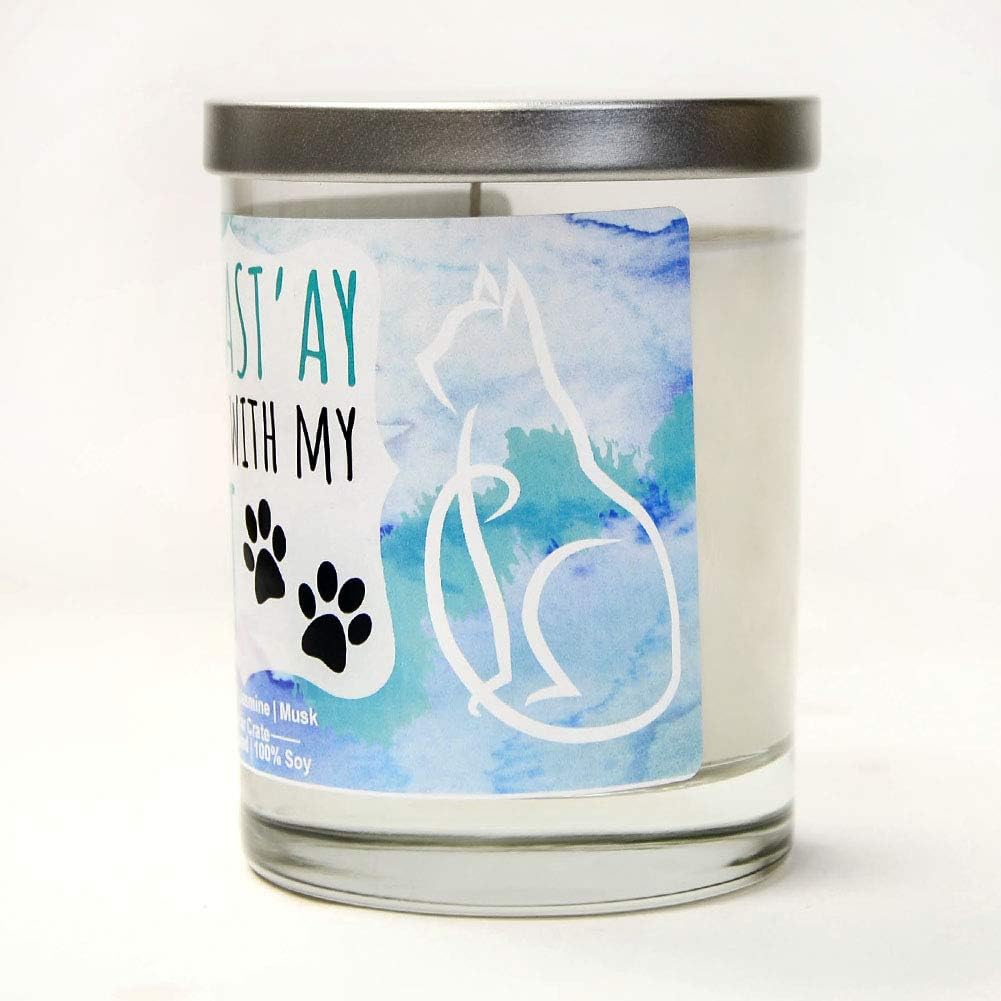Lavender Candle Gift for Cat Lovers
