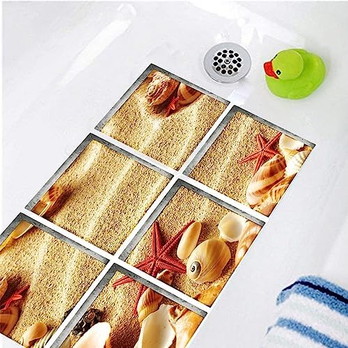 Non Slip Bathtub Stickers Square 59x59 Inch 6pcs