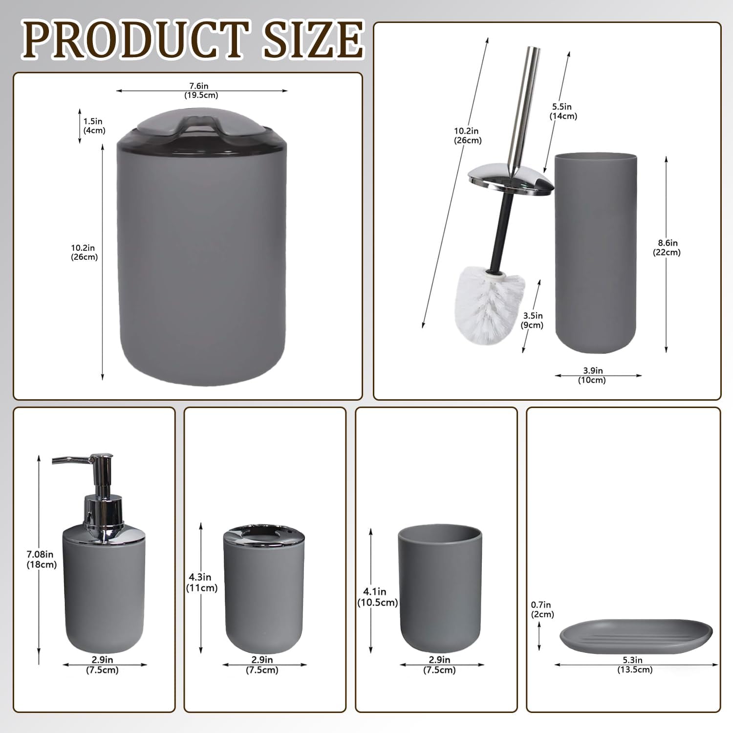 Elegant Bathroom Accessories Set