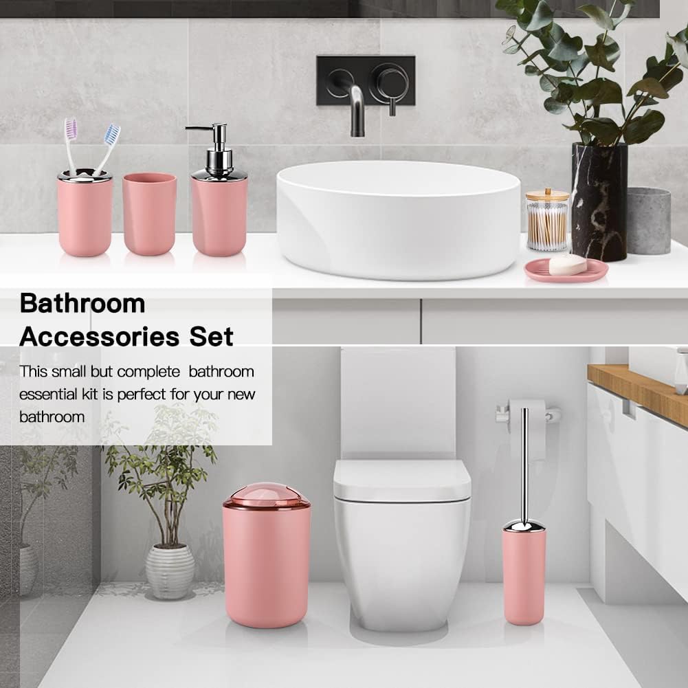 Plastic Bathroom Accessory Set