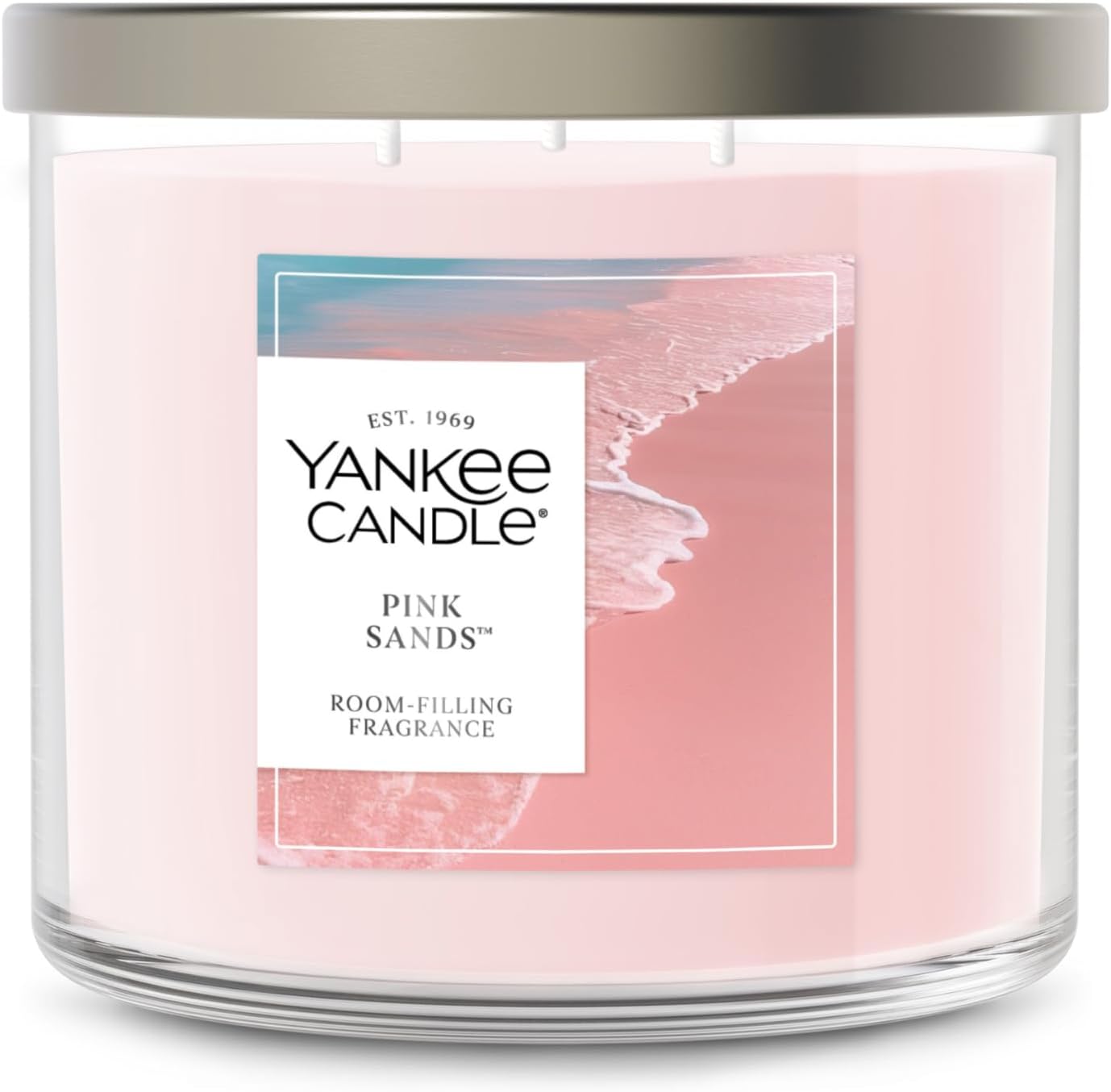 Charming Pink Sands 3 Wick Candle Jar
