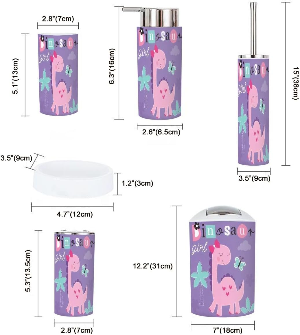 JBNJANKDAV Dino-Bath Kit 6 Pcs Set