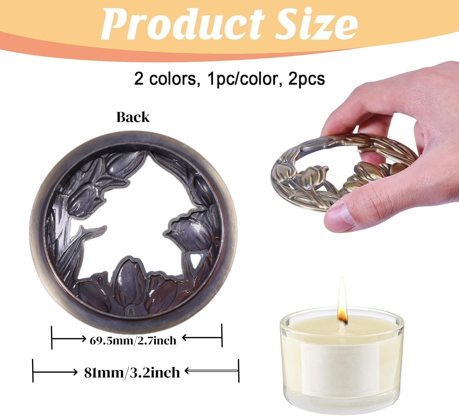 GLOWING HOLIDAY TULIP LID JARS