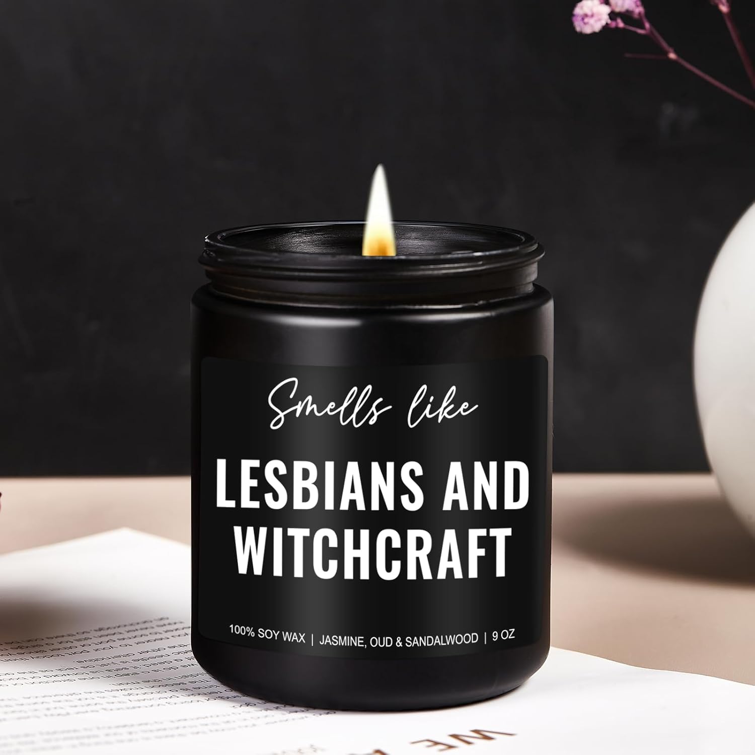 Lesbians and Witchcraft Candle - Funny Gift for Women
