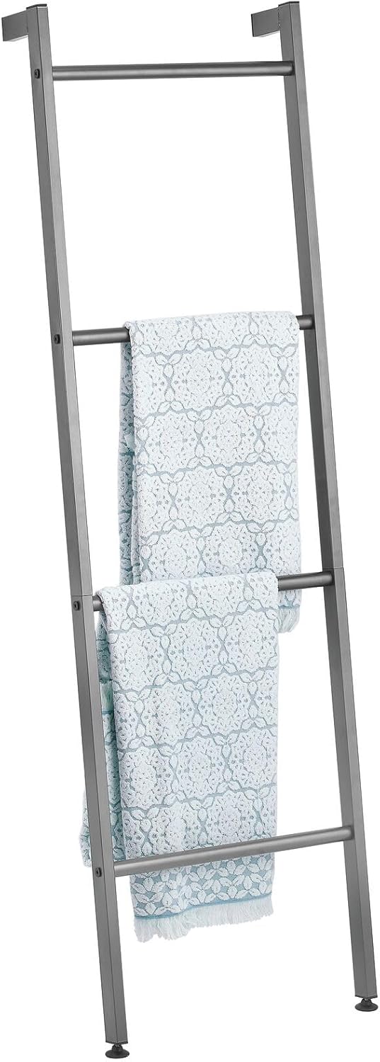 mDesign Metal Leaning Ladder - Graphite Gray