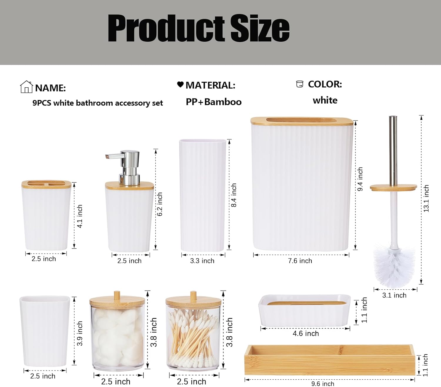 Complete Bathroom Accessories Set