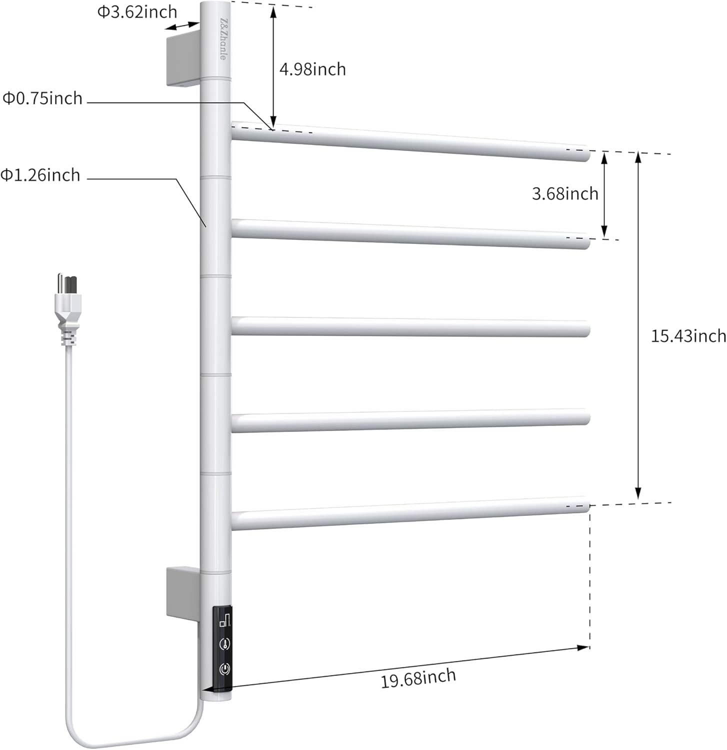 ZZhanle Rotating Towel Rack