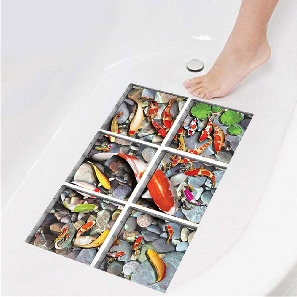 Non-Slip Bathtub Stickers for Adults and Kids 59x59 inch x6pcs