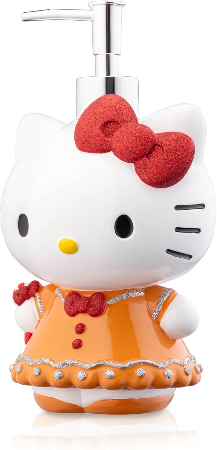 Jay Franco Hello Kitty Christmas Bathroom Set - 2 Piece - Lotion Soap Dish