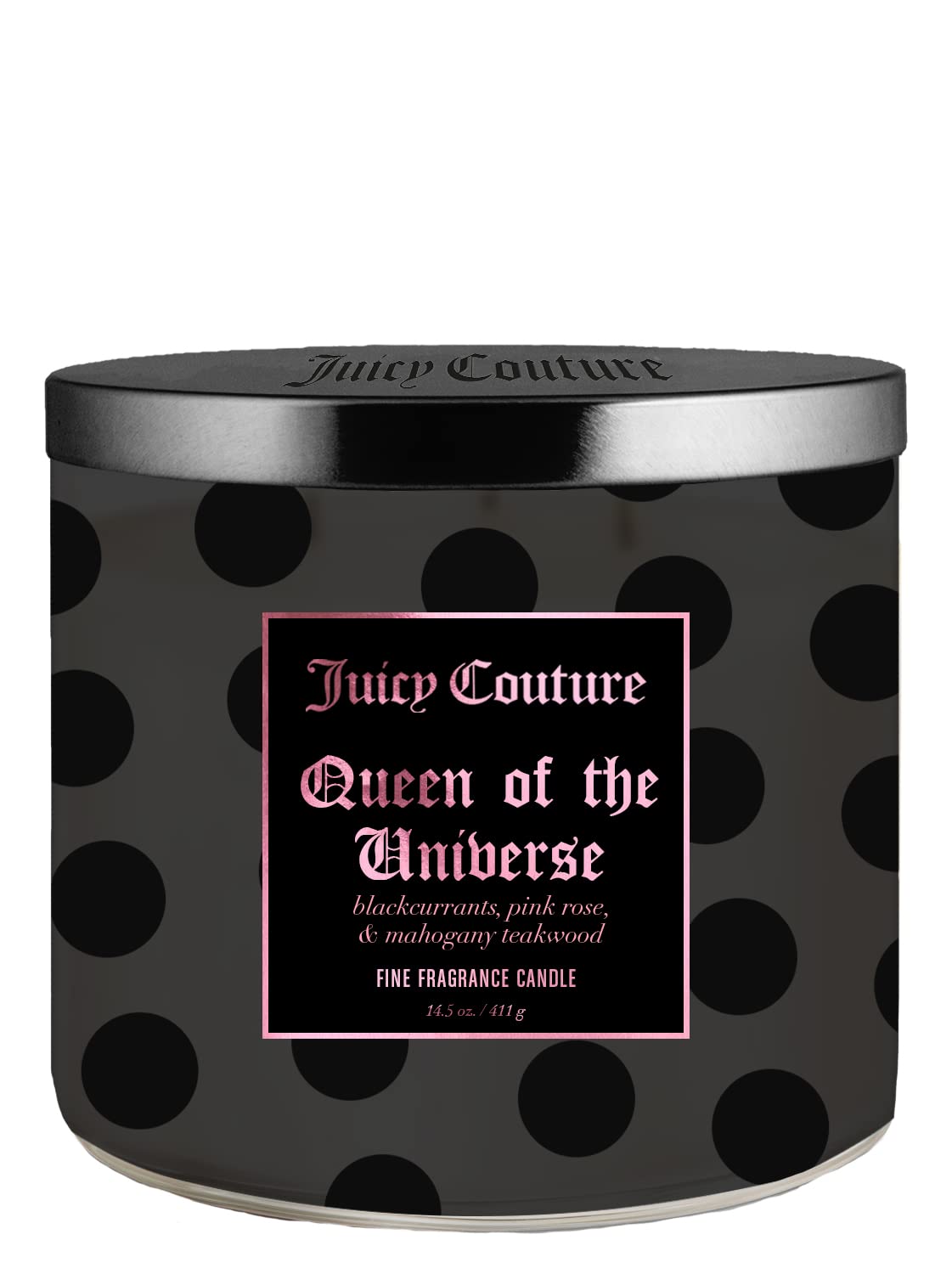 Juicy Couture Queen of the Universe Candle Black Jar