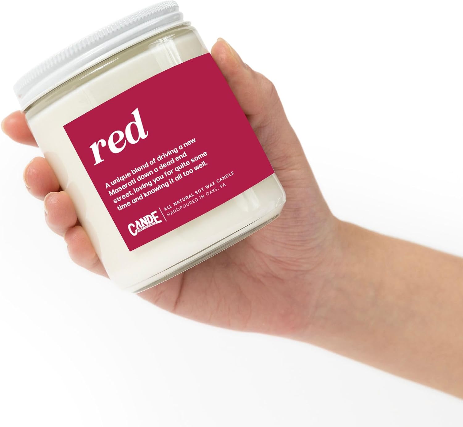 CE Craft Taylor-Inspired Red Candle
