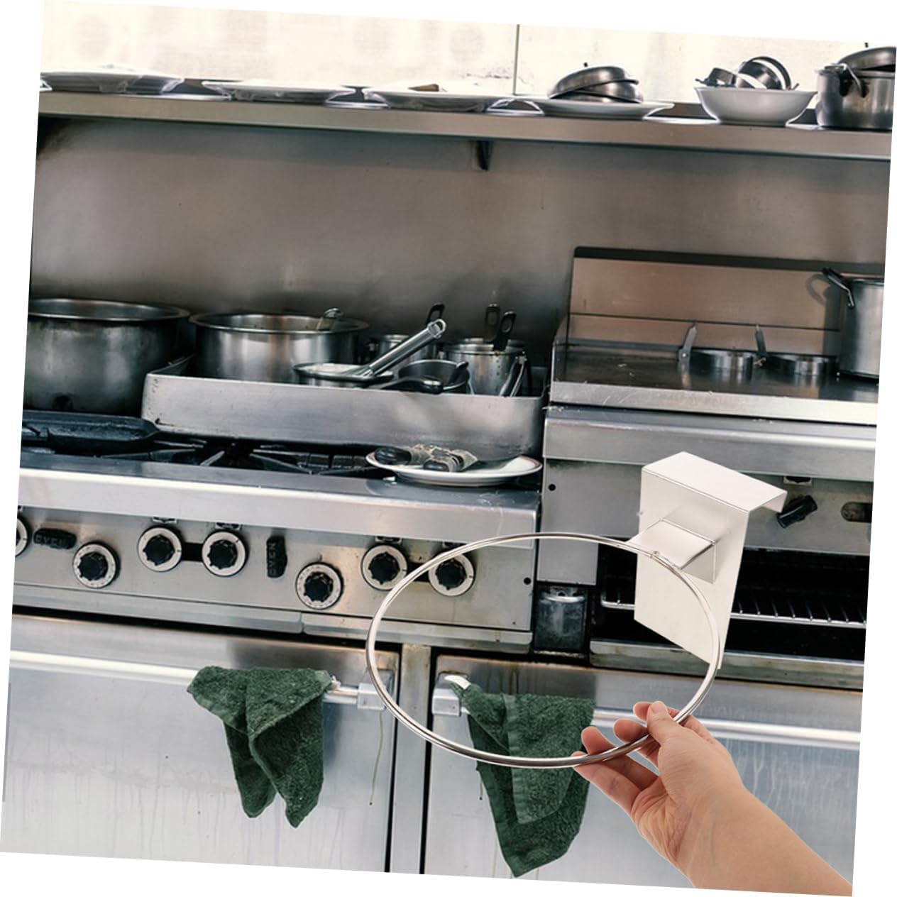 Sturdy Stainless Steel Kitchen Towel Holder for Boys Bedrooms