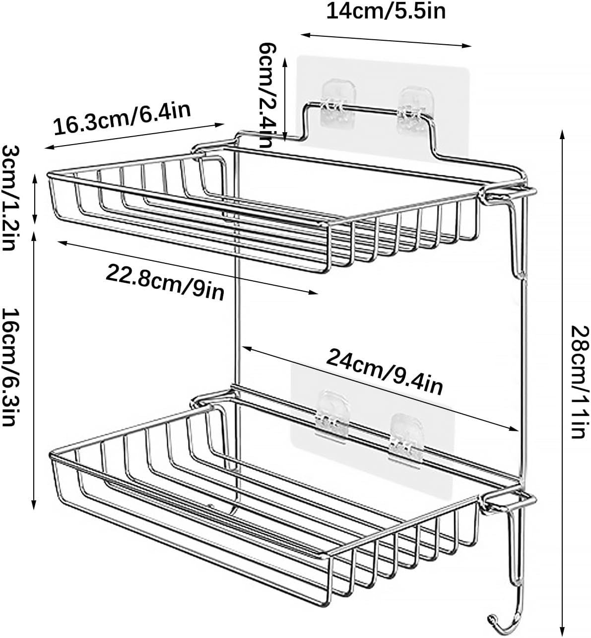 Secure Folding Organizing Rack for the Bathroom