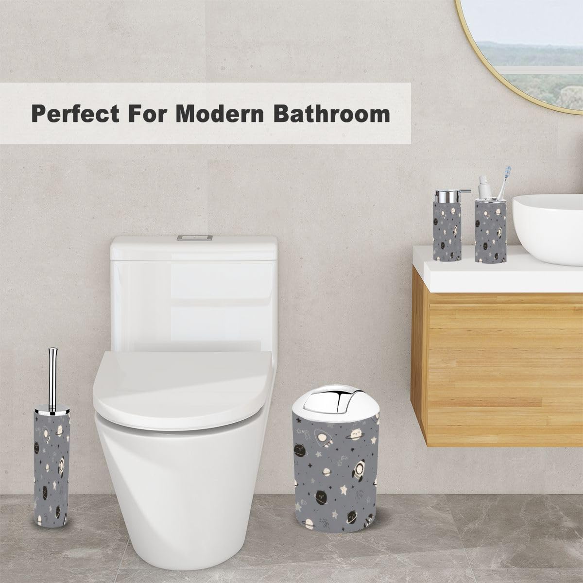 6-Piece Bathroom Set for Kids Sealed Fit Kids Toothbrush More
