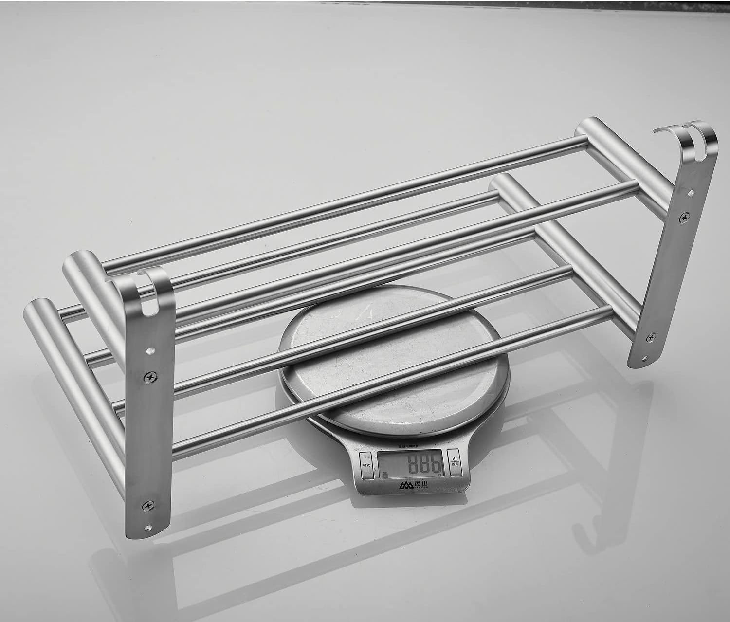 Leekayer Double Layer Towel Rack 40cm Brushed Nickel