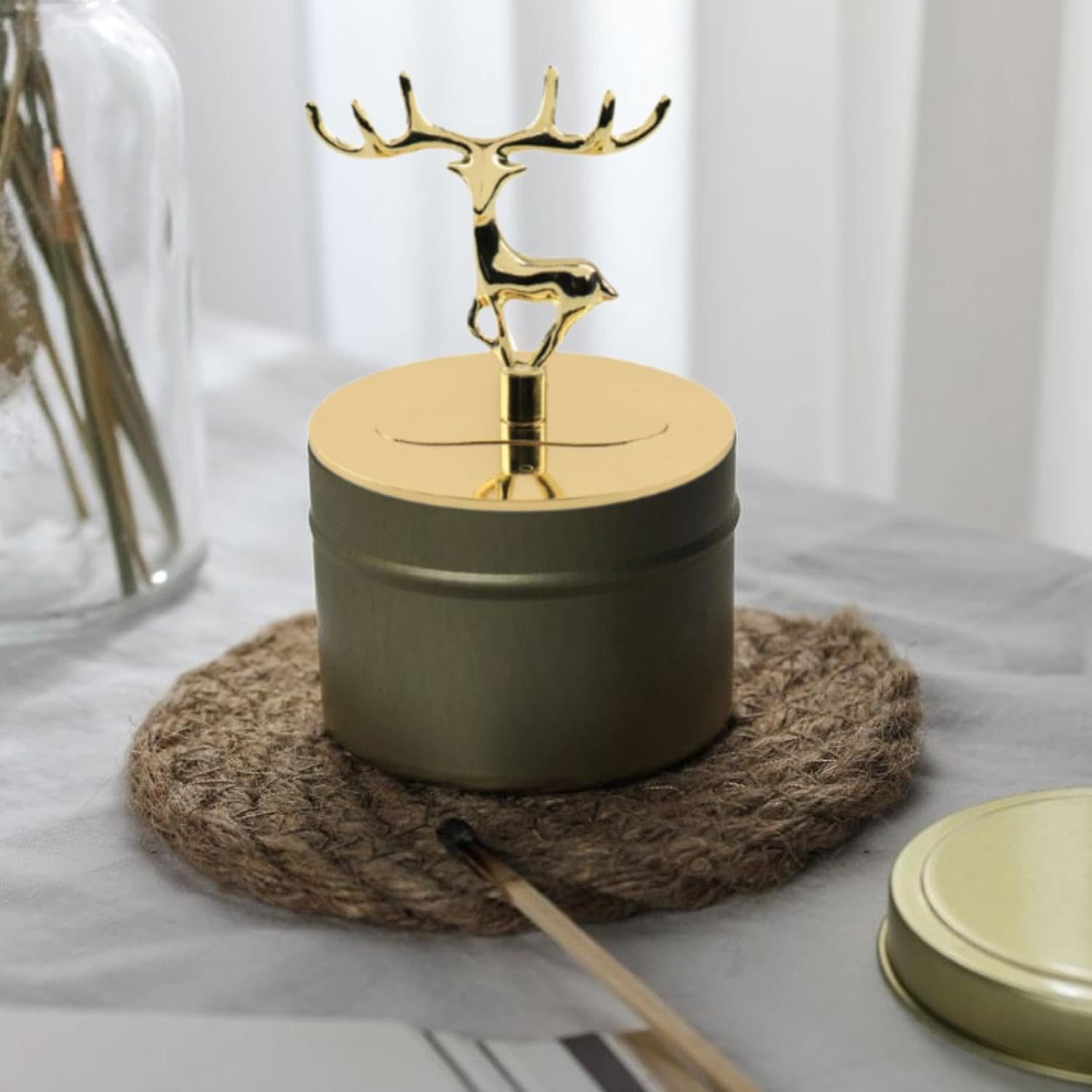 Jar Candle Topper Shade Sleeve Dustproof Lid Cover