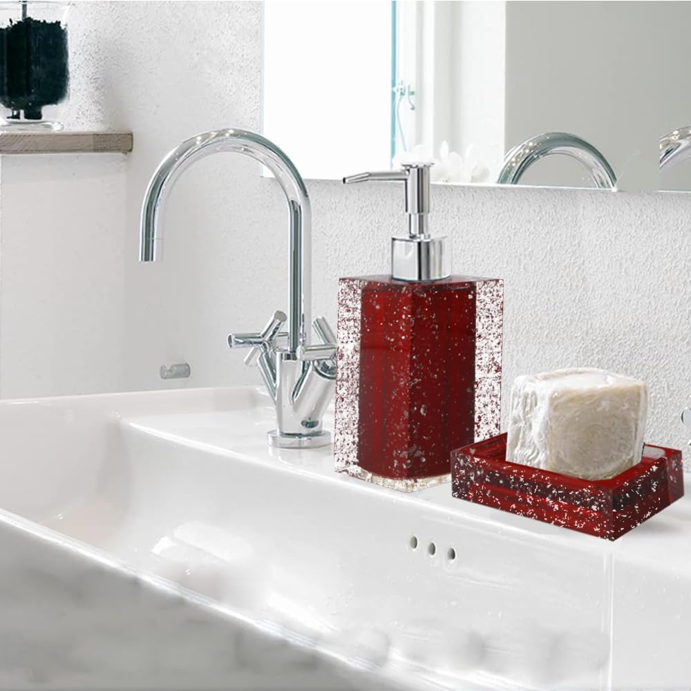Bath ACCESSORY SET - Set of 5 Essential Bathroom Essentials with Rust-Proof Finish