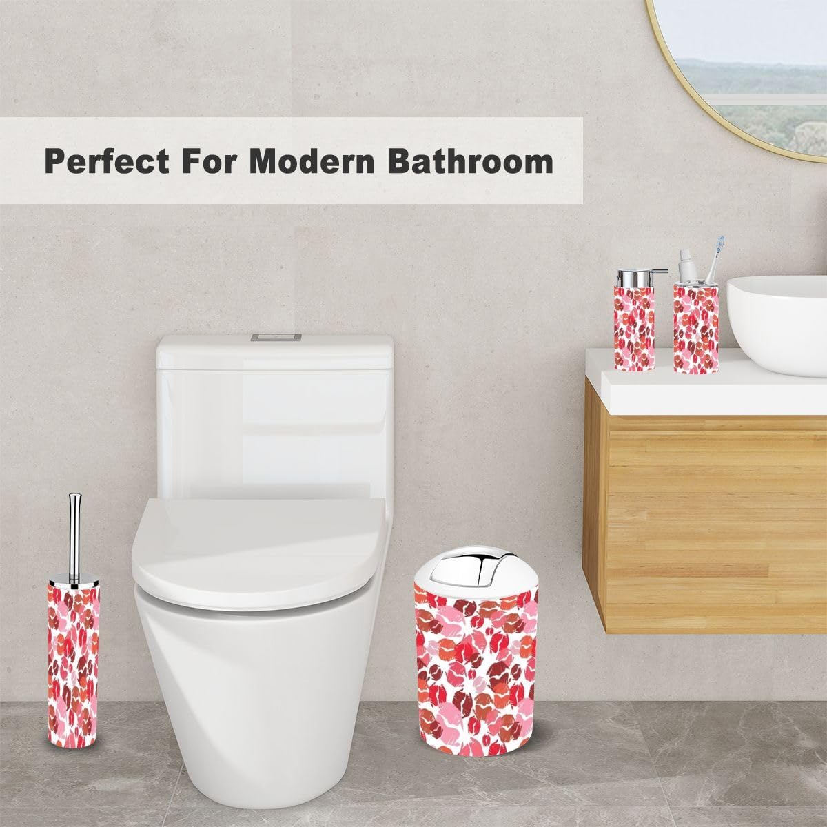 Bath Time FunXNGJEMVWXOBathroom Accessory Set 6 Piece
