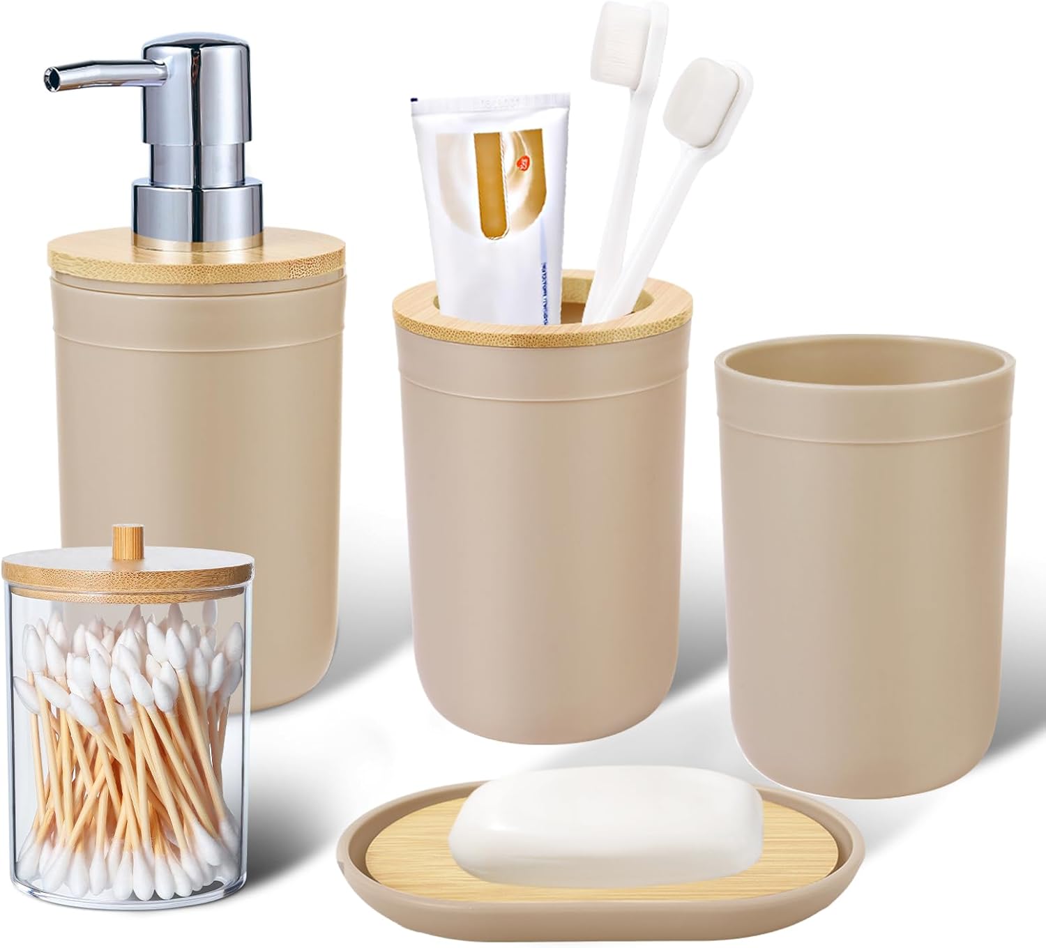 iMucci 5 Piece Bathroom Accessories Set