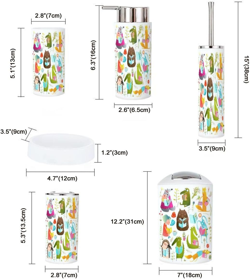 Bathroom Funny Animal Study Set for Kids