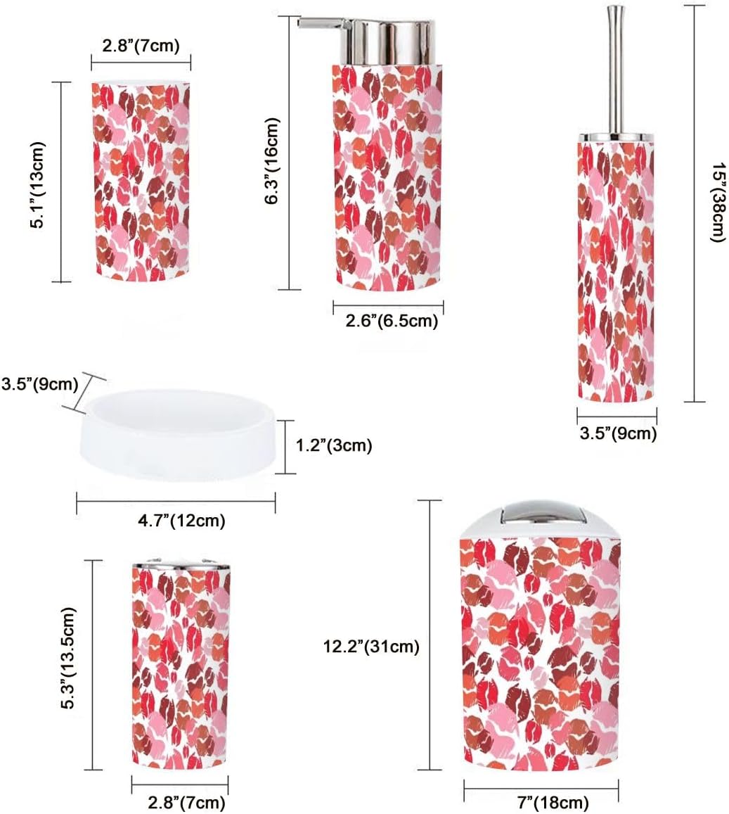 Bath Time FunXNGJEMVWXOBathroom Accessory Set 6 Piece