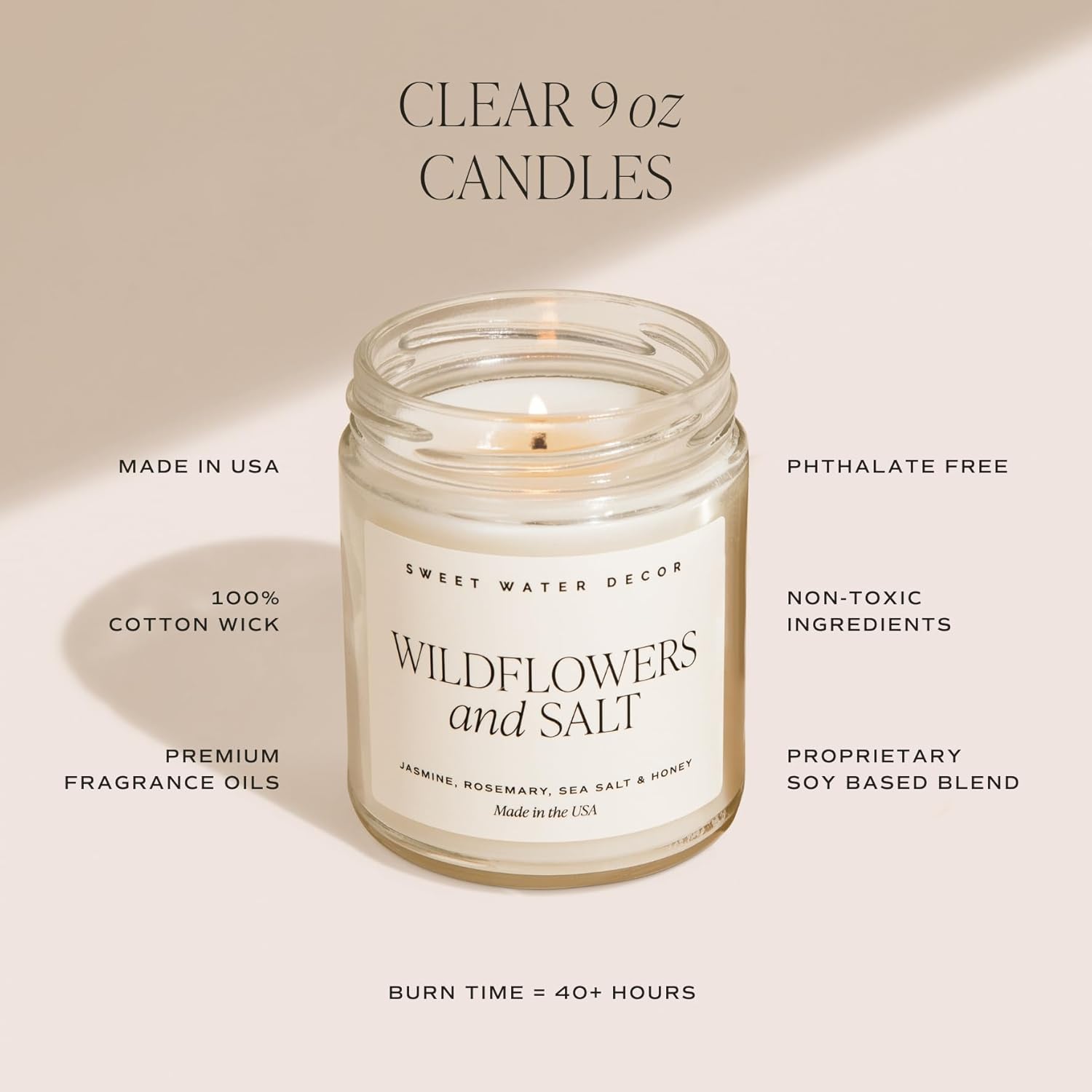 Sweet Water Decor Leaves Candle 9oz Jar Fall Scented