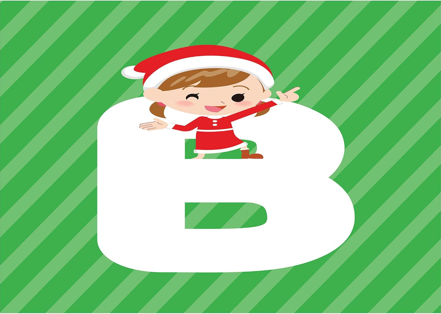 Ambesonne Christmas Alphabet Soap Dispenser and Toothbrush Holder Set