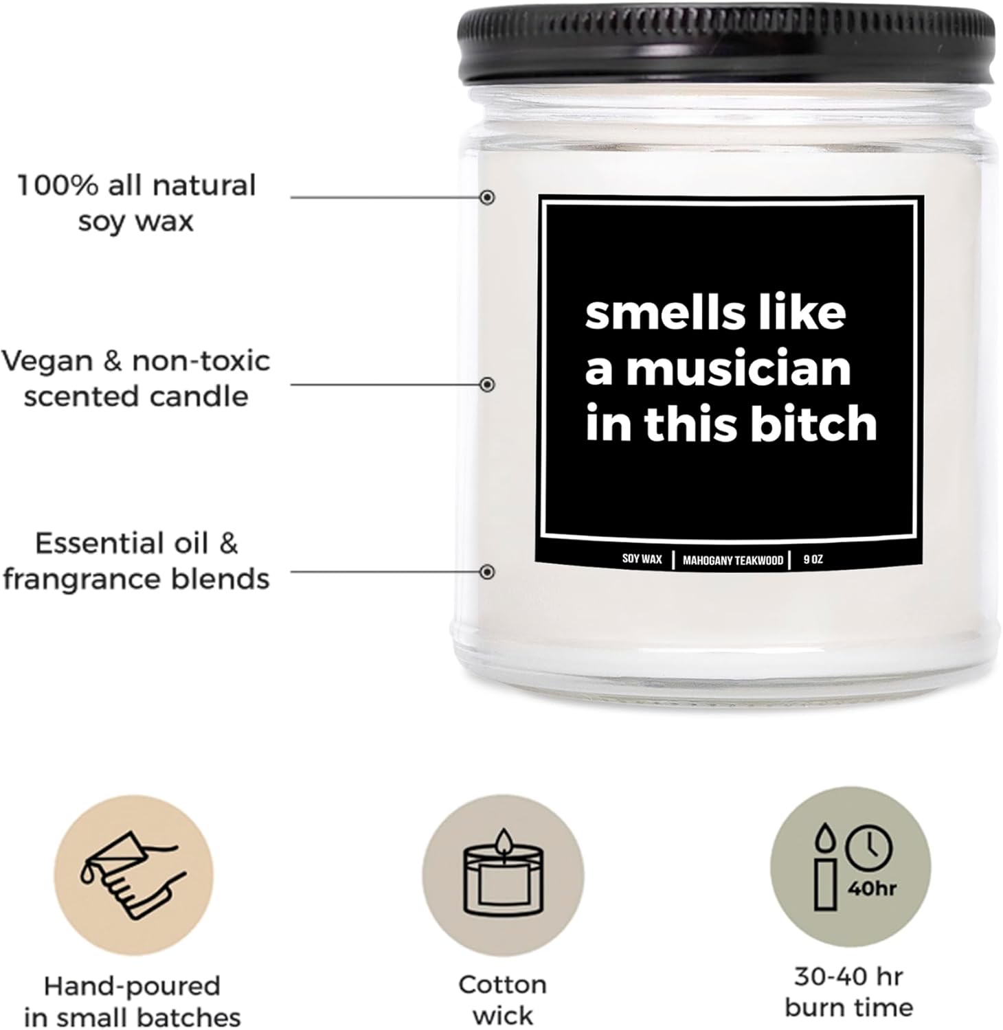Personalized Music Candle