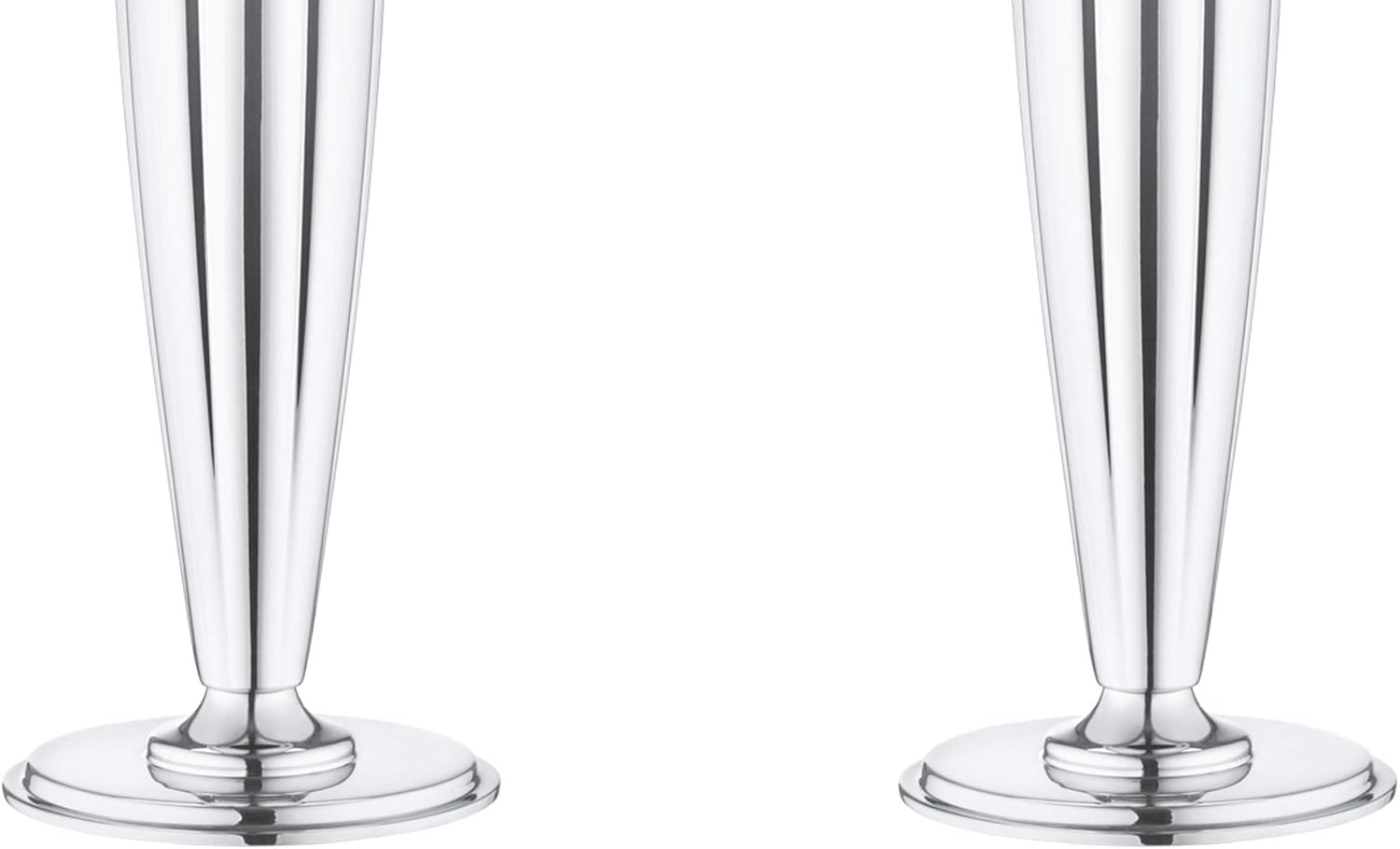 Georg Jensen Bernadotte Candleholder Set 2-Piece - Elegant Pair of Timeless Candleholders