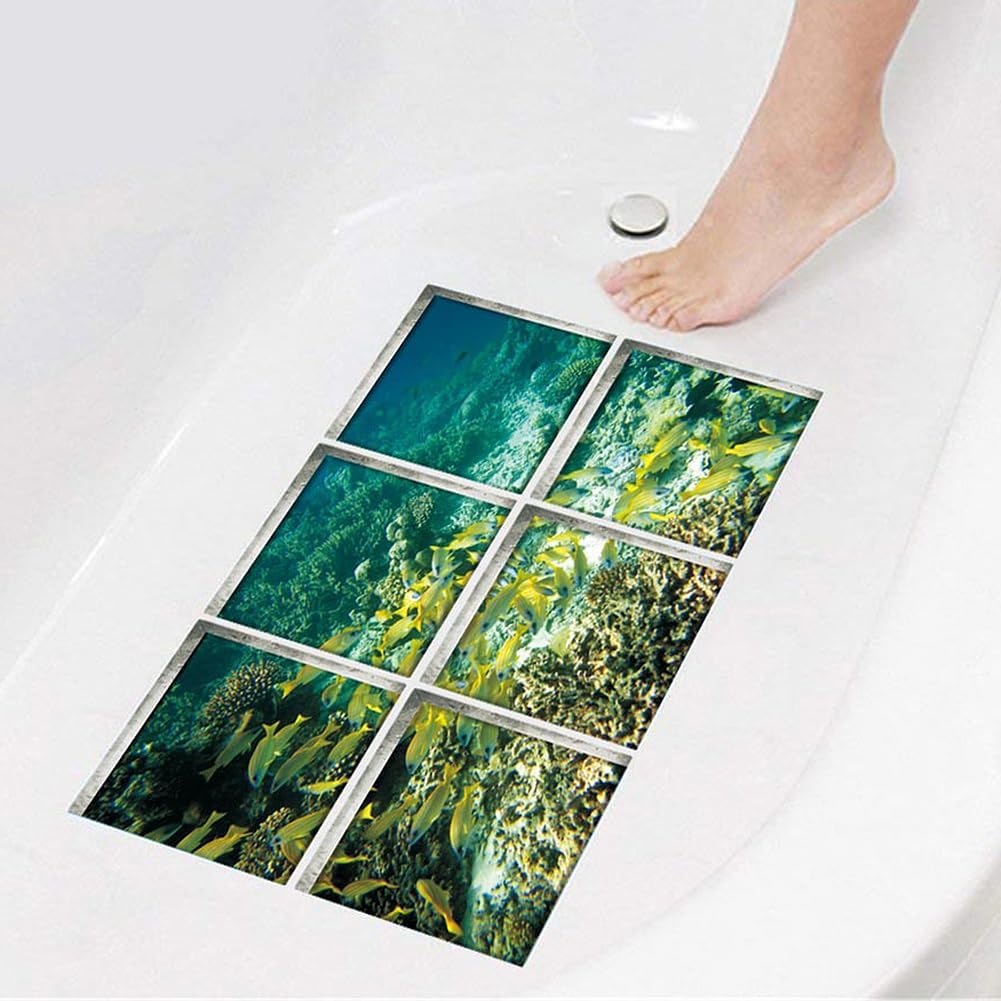 Non-Slip Bath Sticker for Kids Durable Marine Design