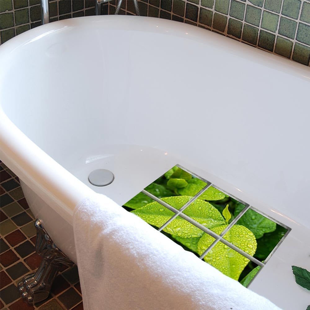 Non Slip Bathtub Stickers Square for Adults 59x59 Inch x 6pcs