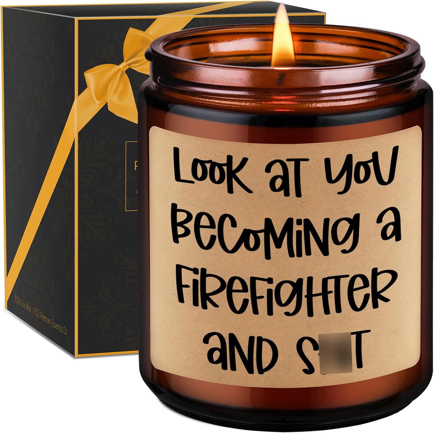 GSPY Scented Candle for Firefighters - Humorous Meaningful Gift