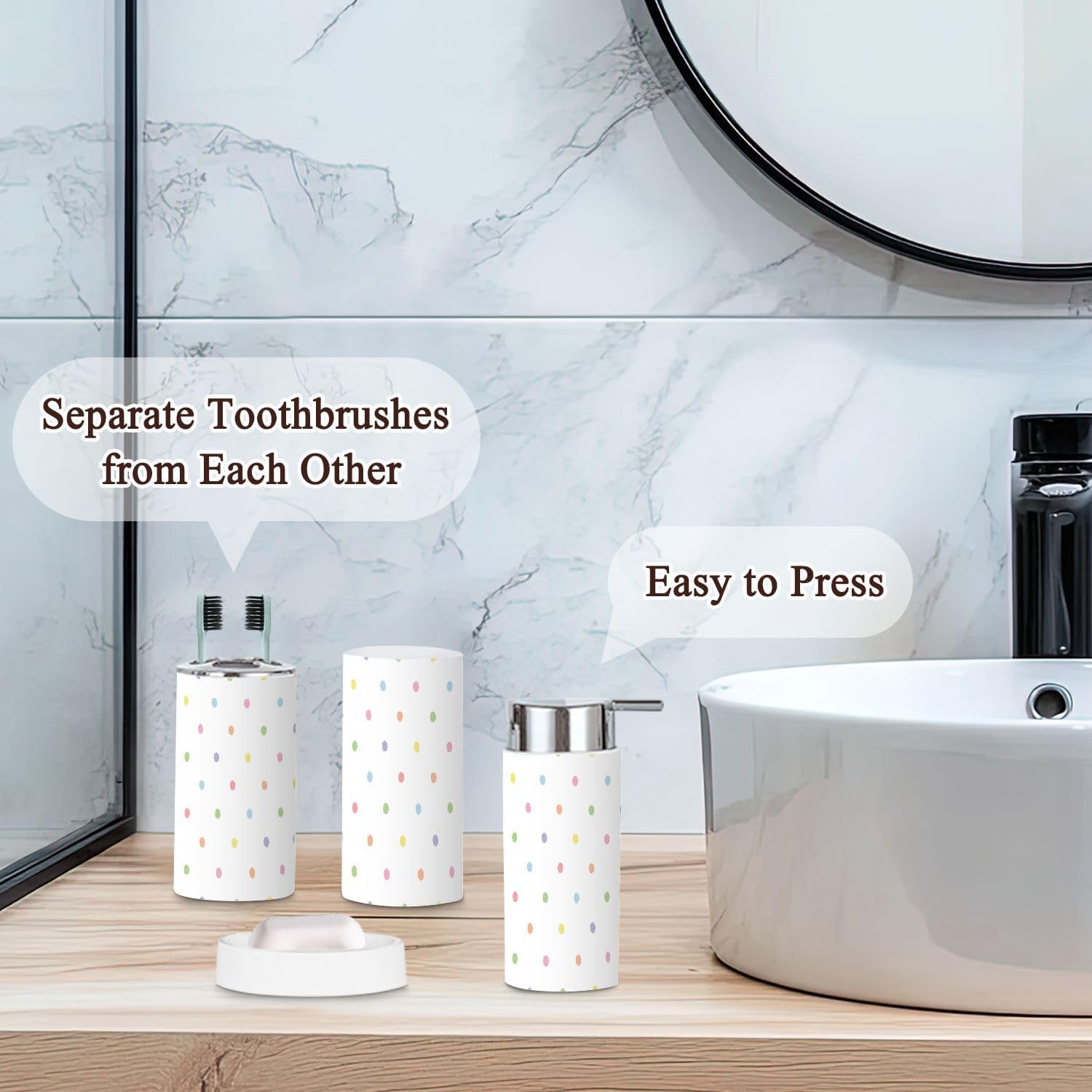 rainbow bath set