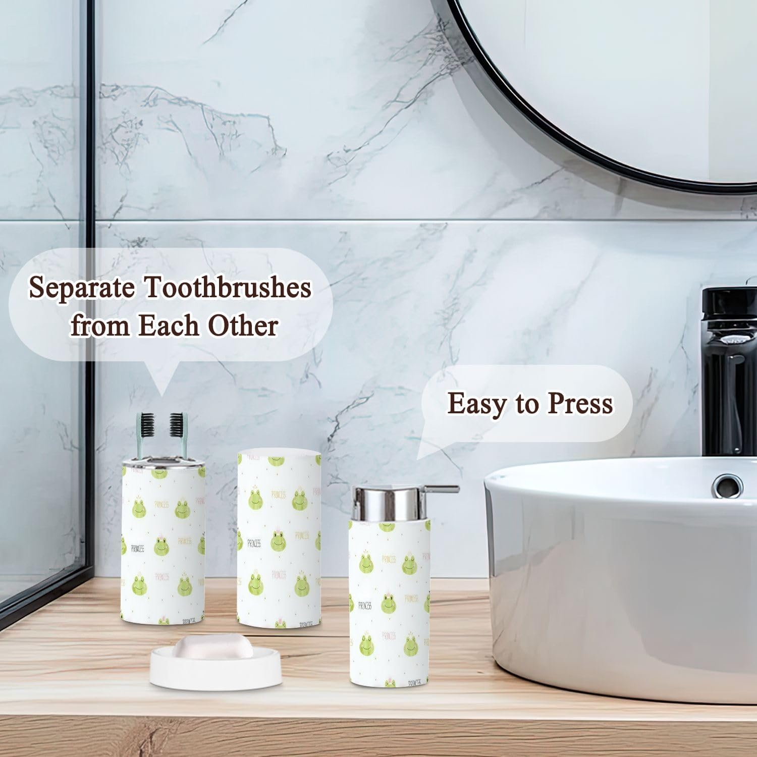 Bathroom Accessories Set for Kids and Adults Modern Design