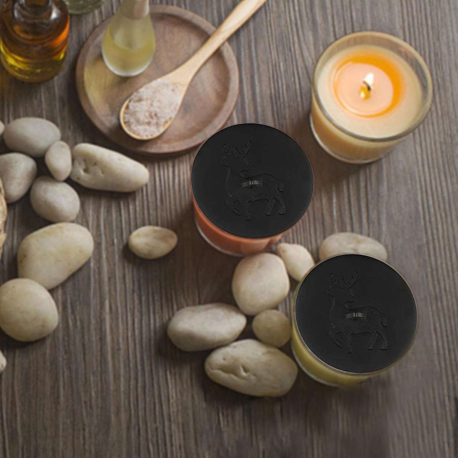 Compact Candle Toppers Jar