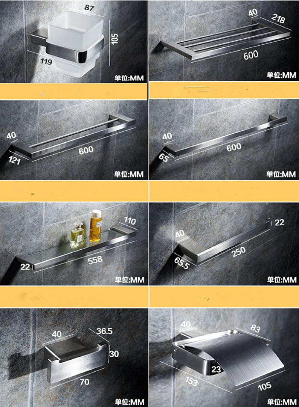 Sturdy Stainless Steel Towel Rack Home Bathroom