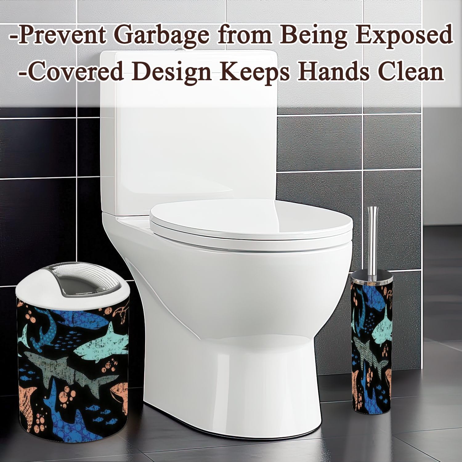 Bath Accessory Set for Boys Girls Modern Design