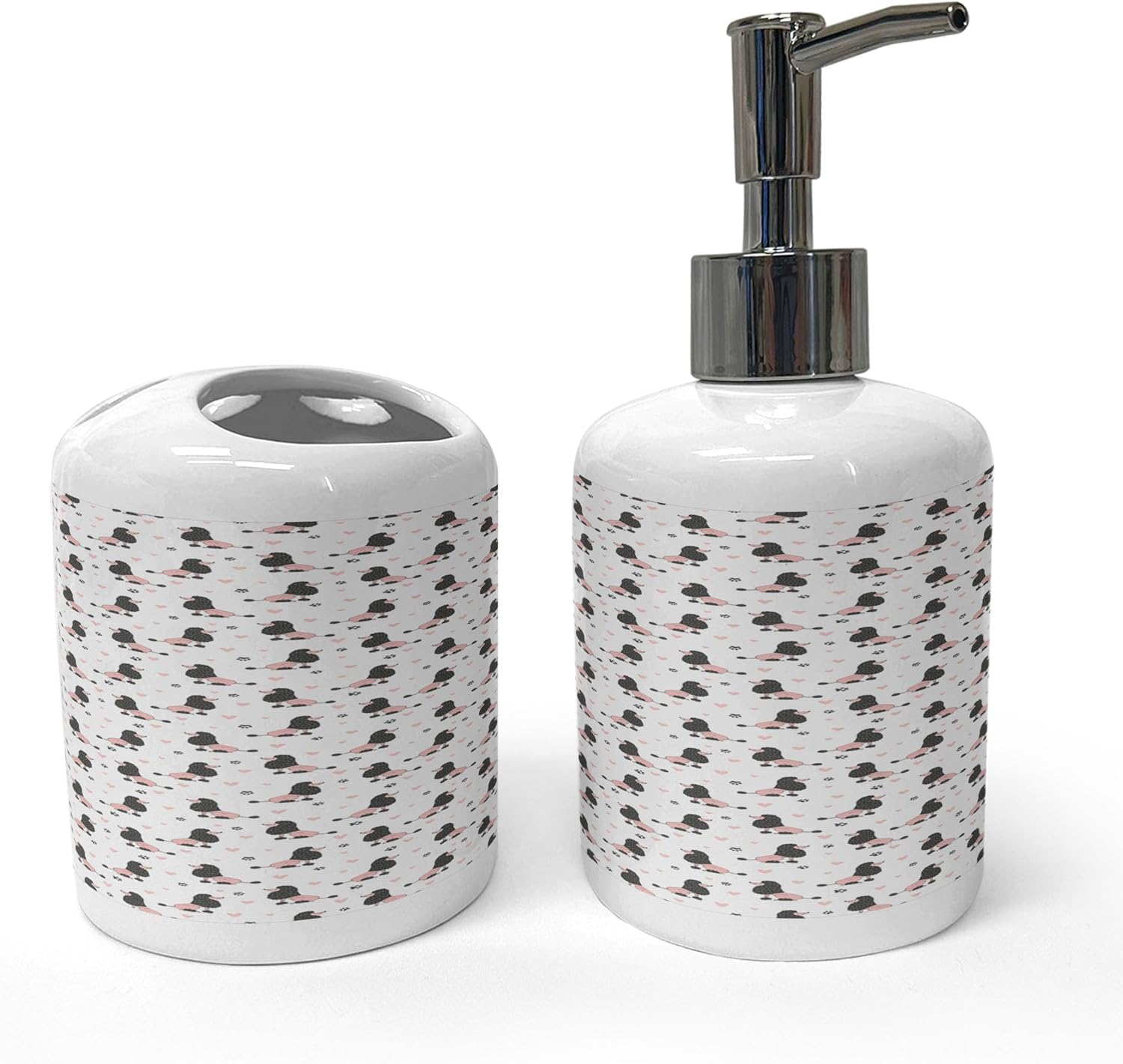 Ambesonne Cartoon Dispenser Set