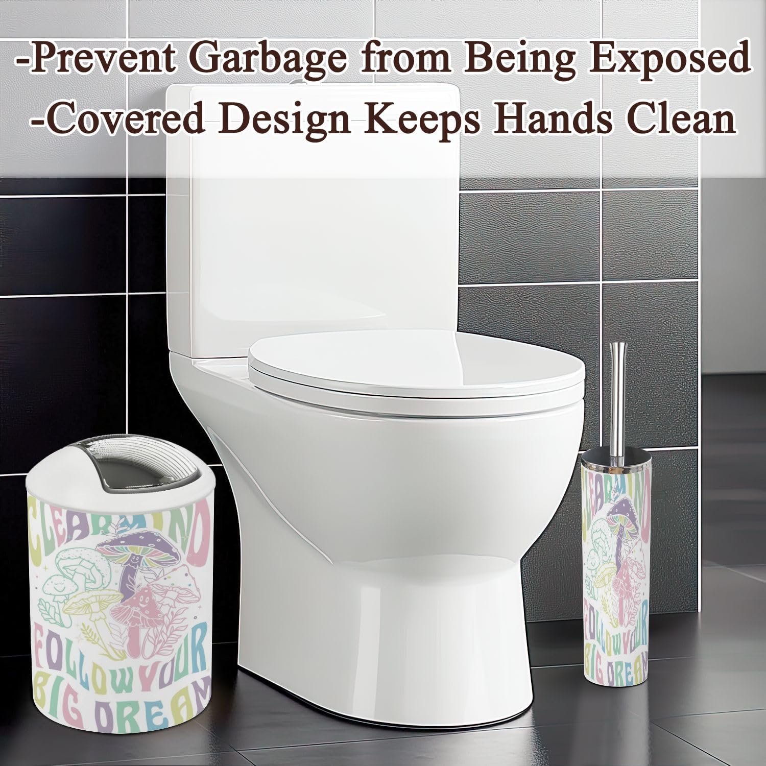 Stylish 6-Piece Bathroom Accessory Set for Home Kitchen