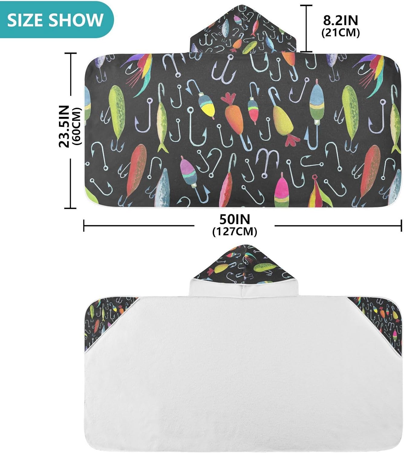 Wfrish Kids Hooded Beach Towel Wrap