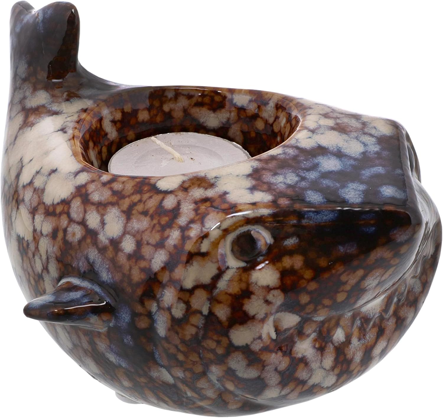 55 Inch Ceramic Shark Tealight Holder