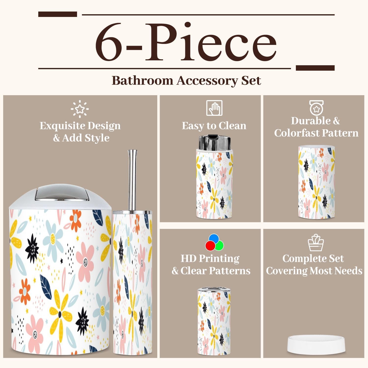 Boho Kids Bathroom Set Creative Kids City Texture