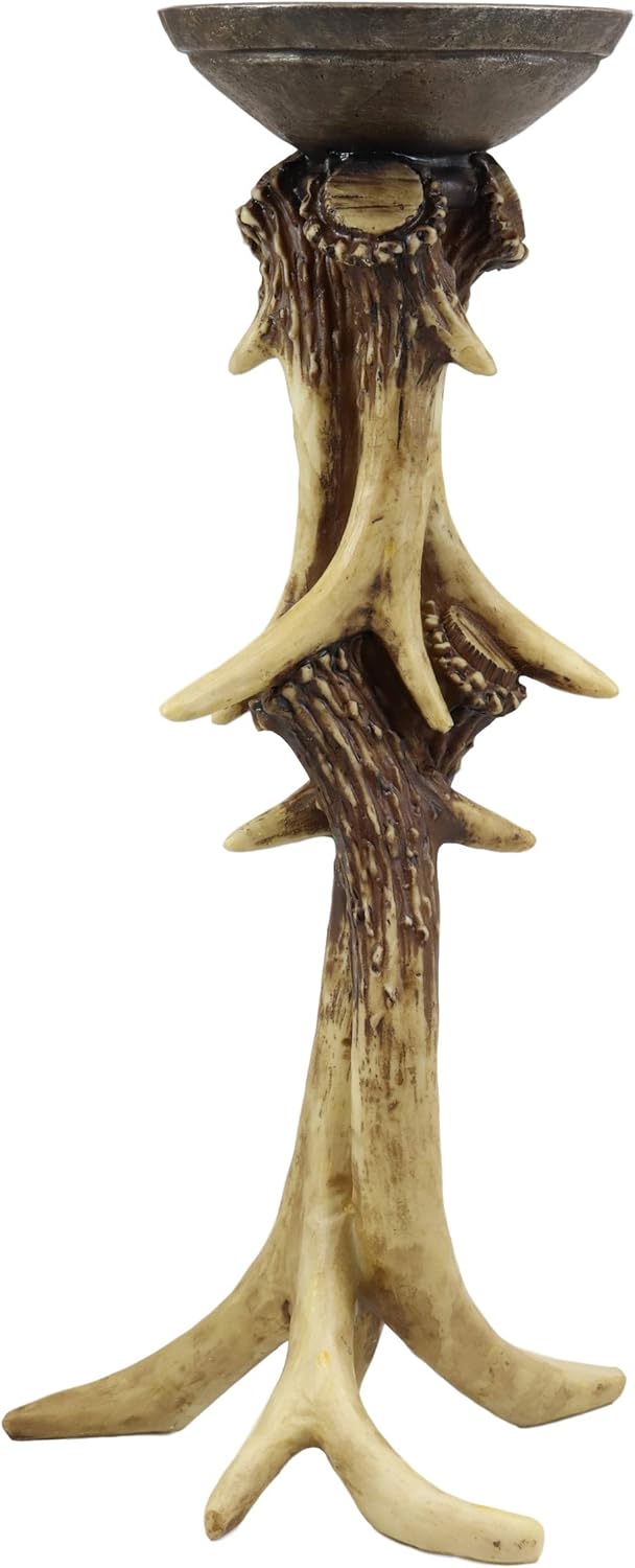 Ebros Gift Antlers Candle Holder